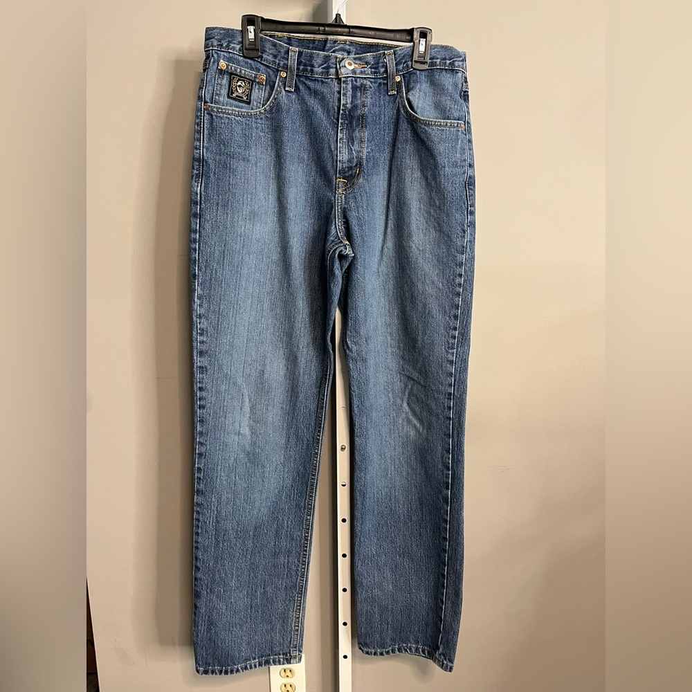 Cinch Men's Straight Blue Jeans 33 x 34 - Picture 6 of 11